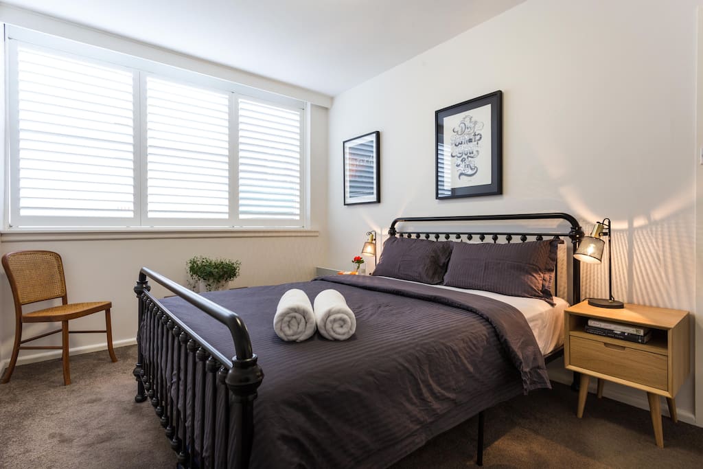 Light and bright bedrooms.