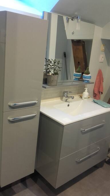 Salle de bain avec douche 90*90