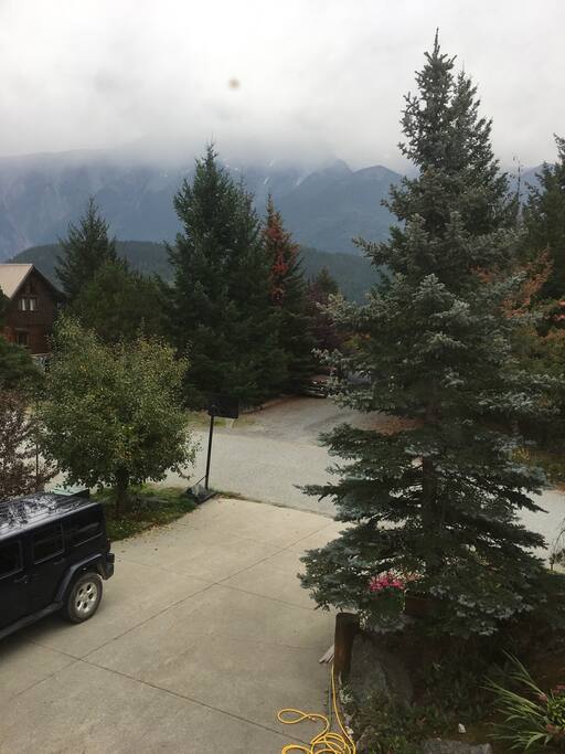 This is the view in summer.