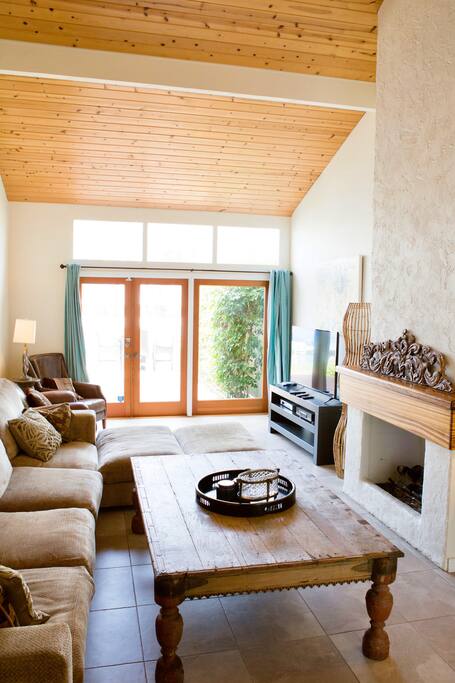 Open the french doors to feel the breeze throughout the house!