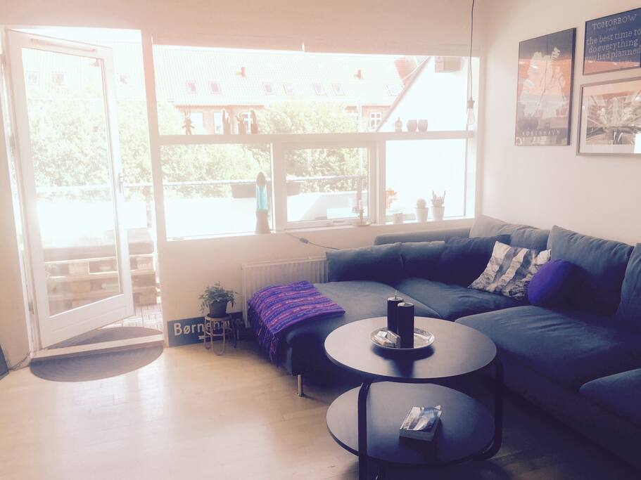 Light livingroom with big sunny balcony