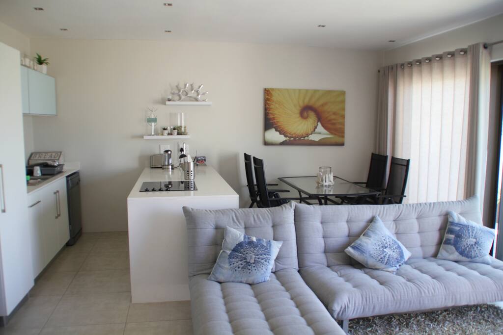 Lounge and open plan kitchen