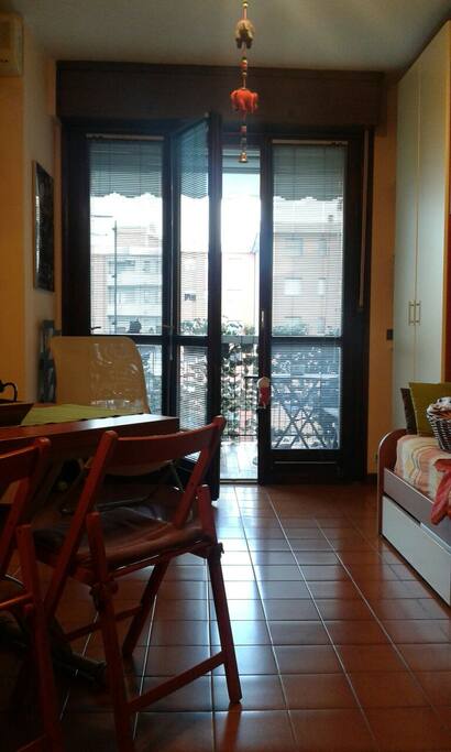 Soggiorno e balcone