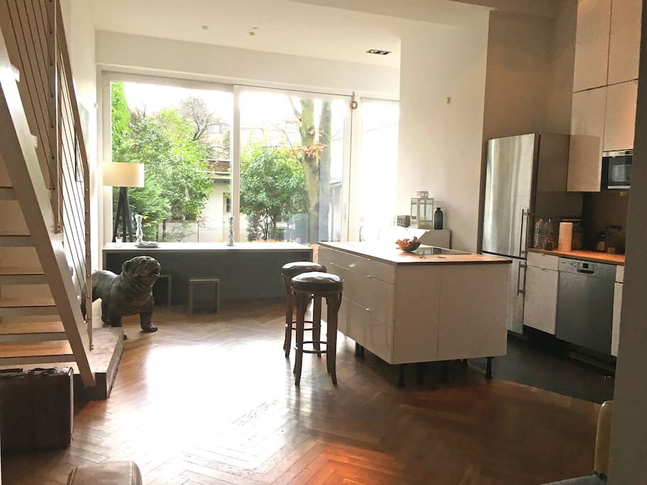 Kitchen with the view in patio