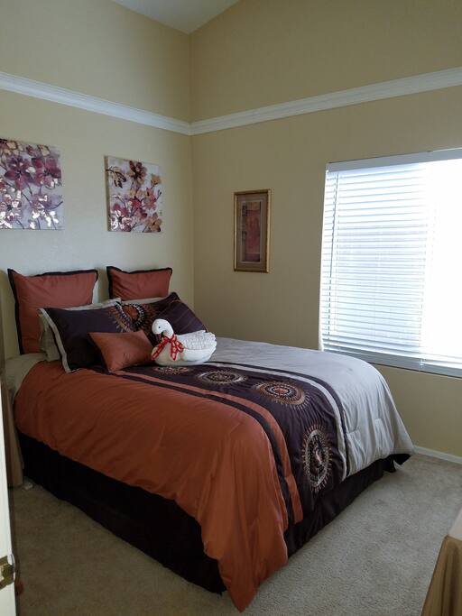 Queen size with closet and large dresser
