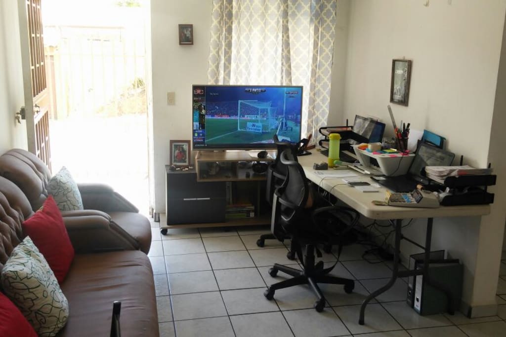 Esta es la sala de la casa