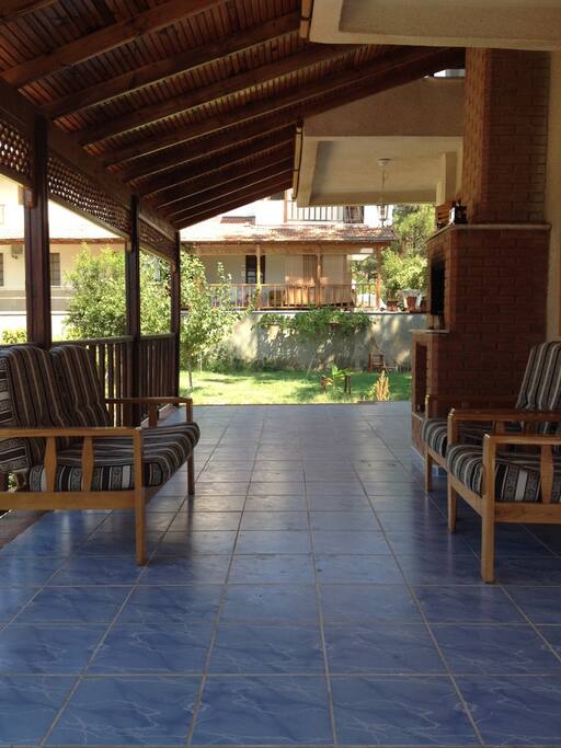 Chilling out in terrace
