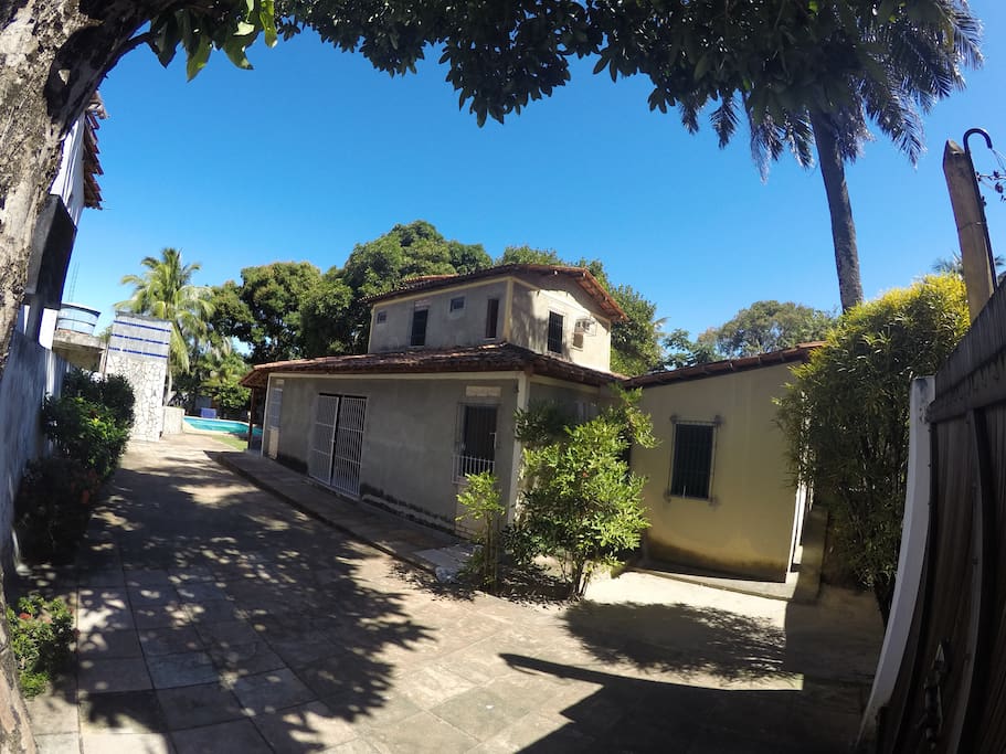 Vista da entrada da casa