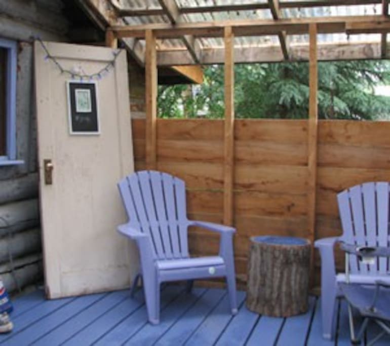 Sit on the porch and enjoy the sights and sounds of this rural Alaska village.