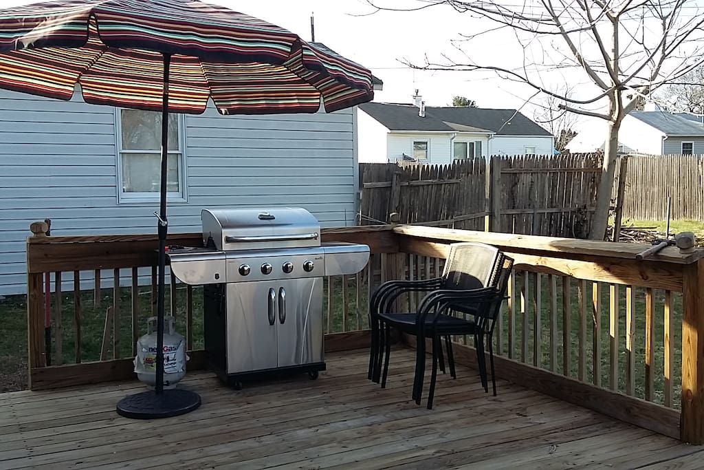 Backyard with a Deck