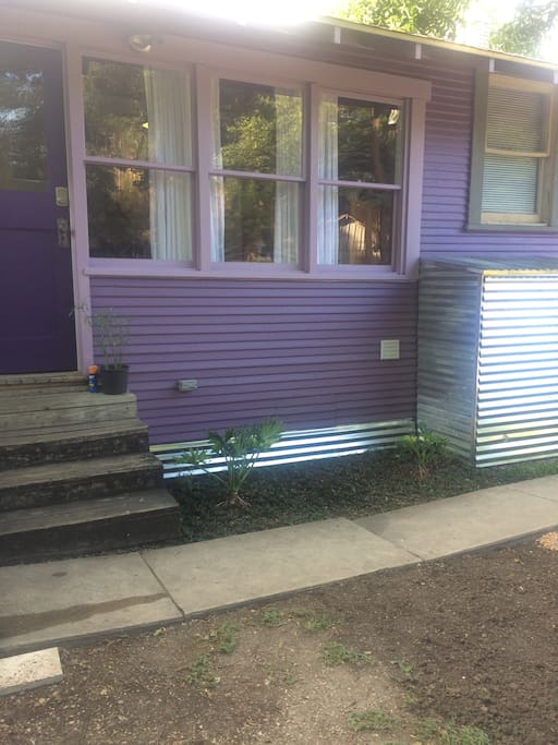 Back door to dining area.