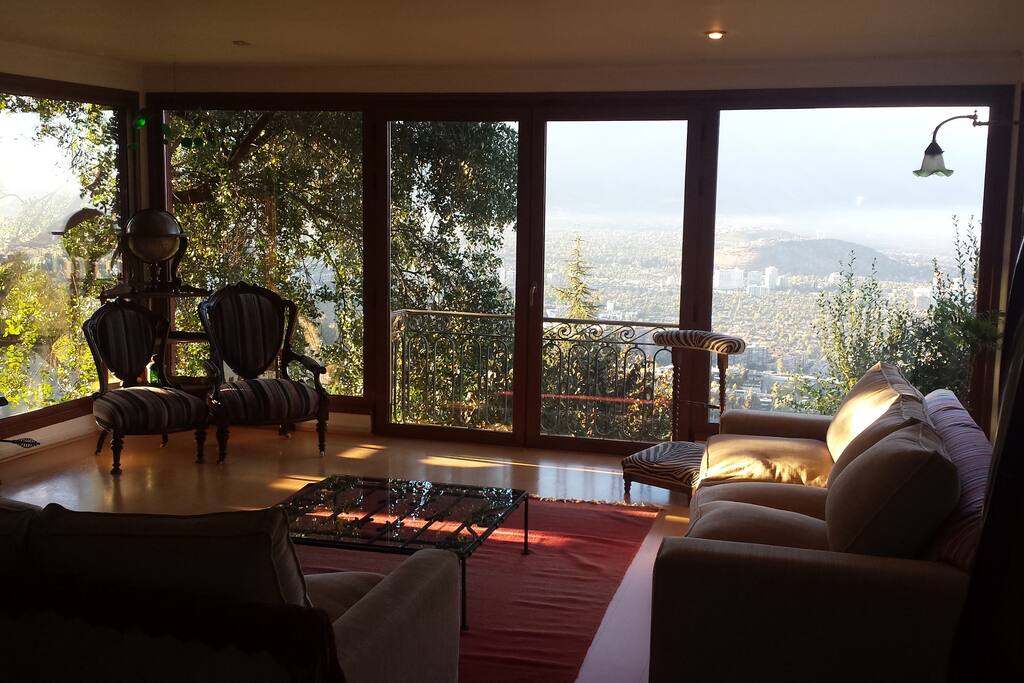 View of the city from our living room.