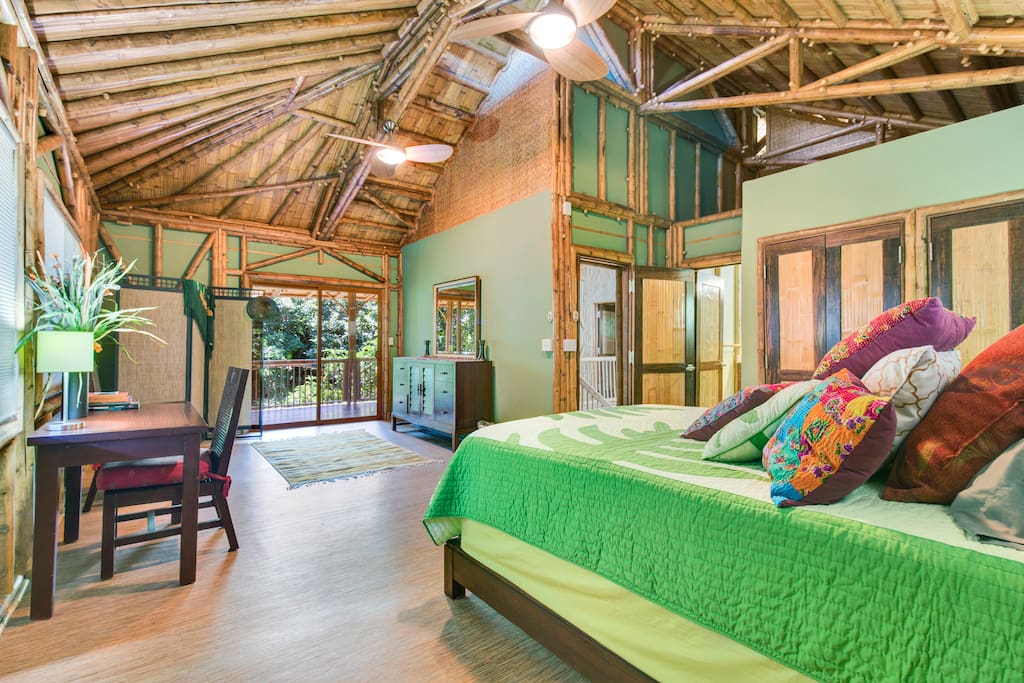 Master Bedroom #1 with its queen size bed.