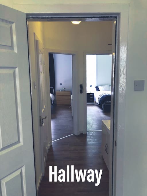 Hall way view from the front door (looking right)