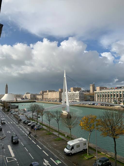 Duplex agréable avec vue panoramique sur la ville - 르 아브르의 아파트에서 살아보기, Normandie, 프랑스