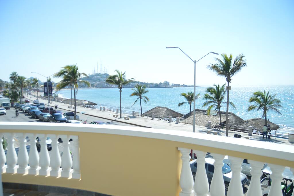View of Historic El Centro from the balcony