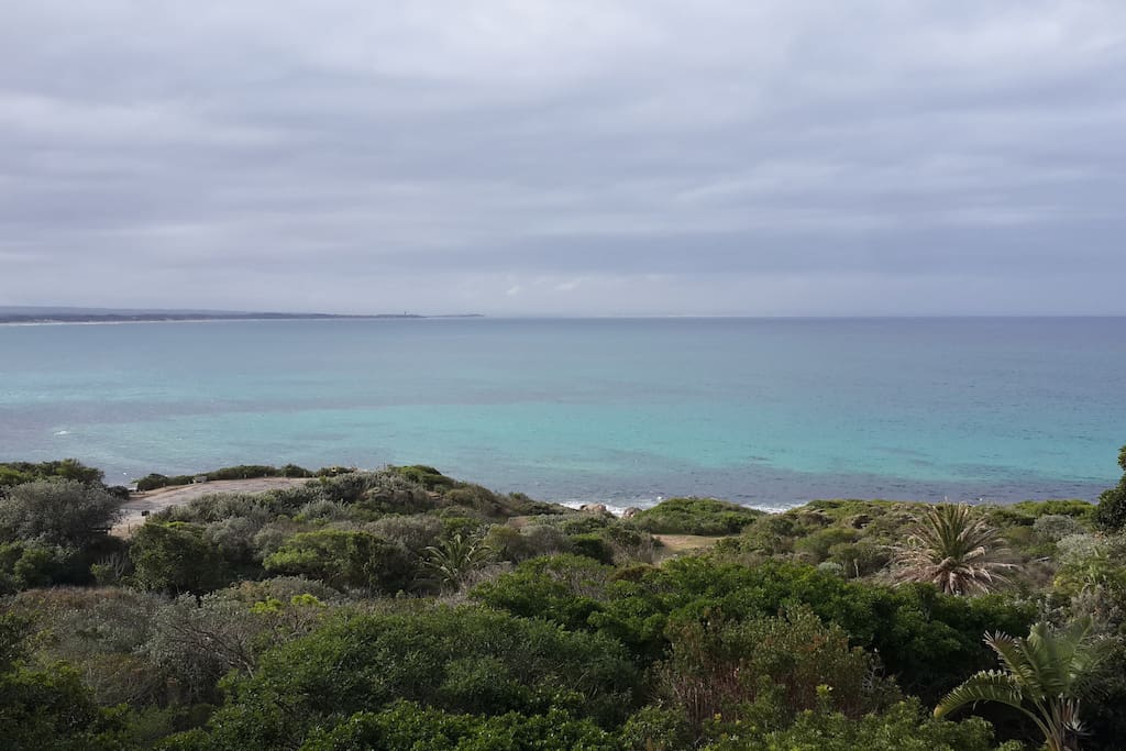 On calm days the sea is like a lake
