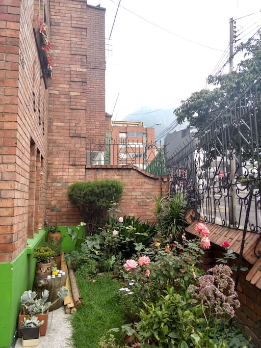 jardín exterior