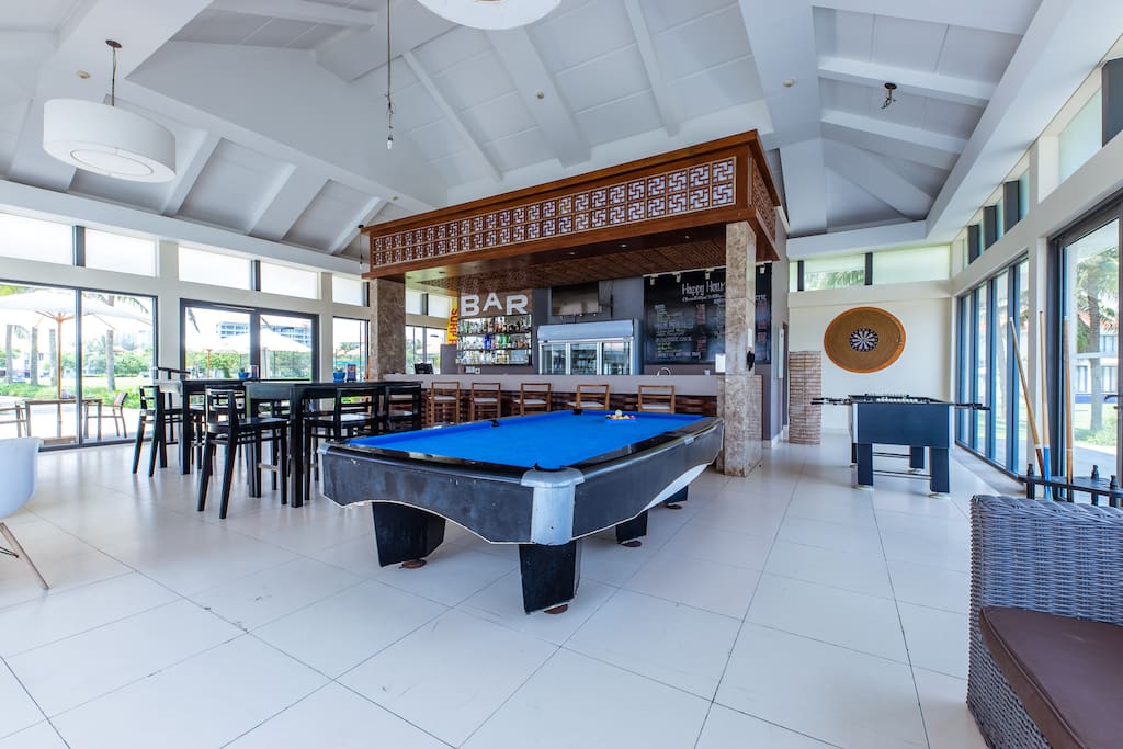Bar and games at Ocean Villas resort