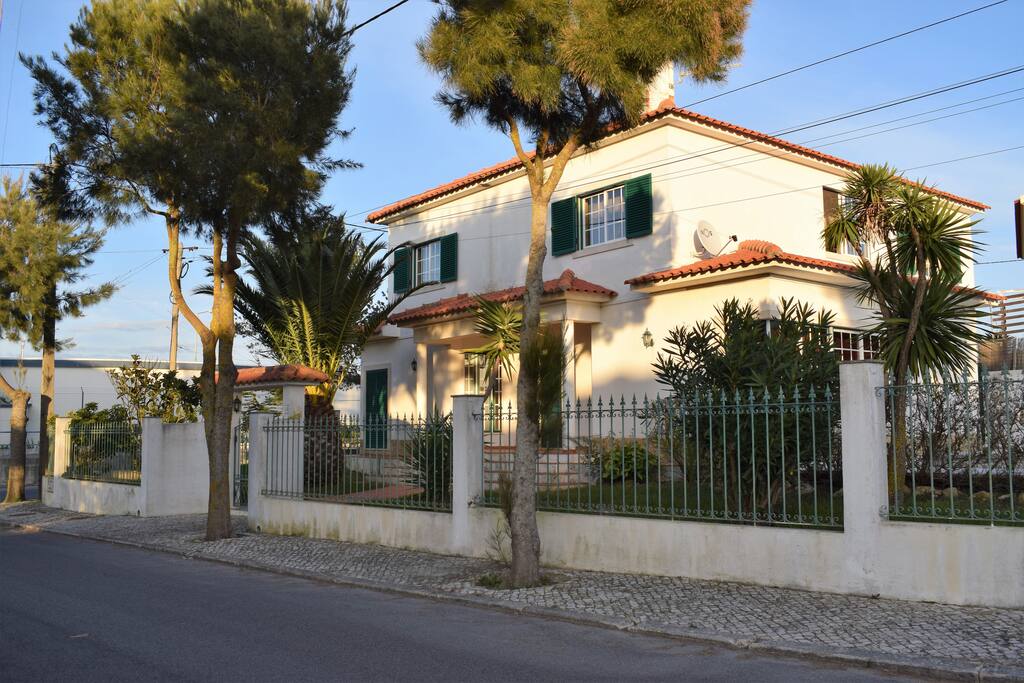 Outside the house