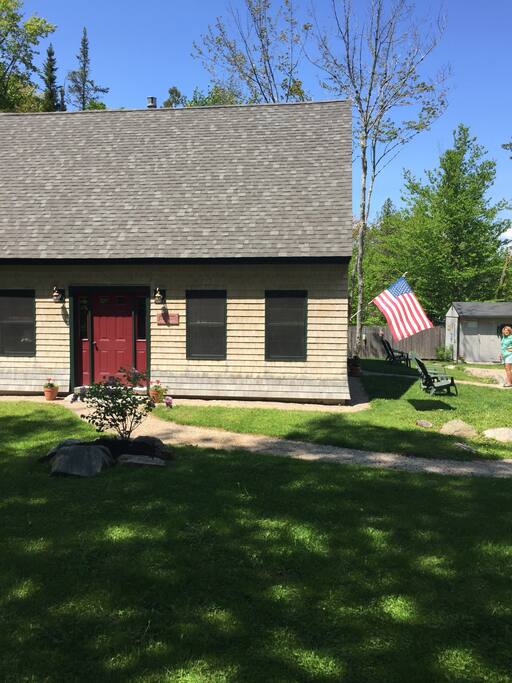 Front Door with Shed in Background