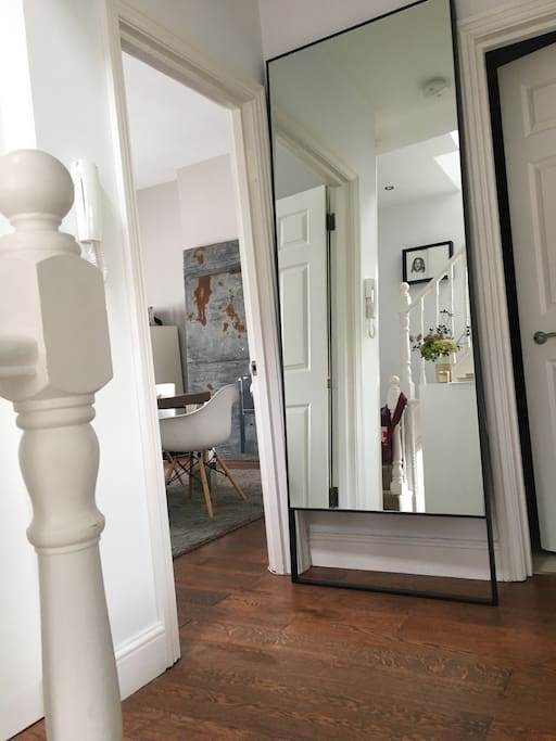 Hall (door on right is private bathroom)