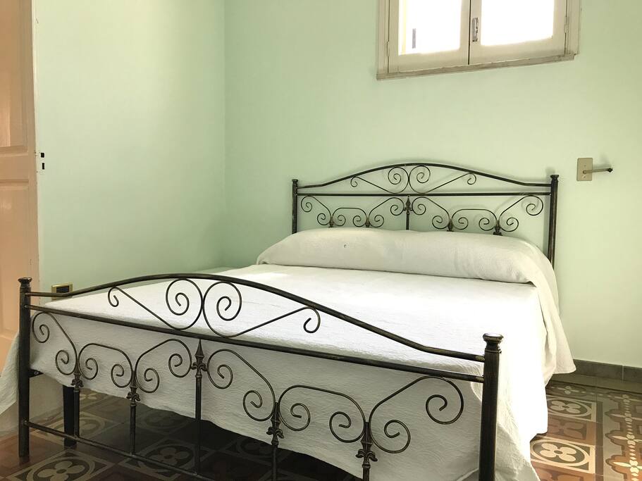 A beautiful double bed