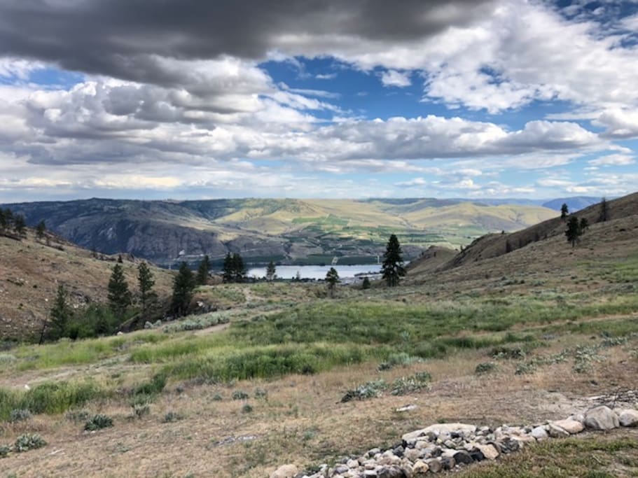 The view looking over the Columbia River