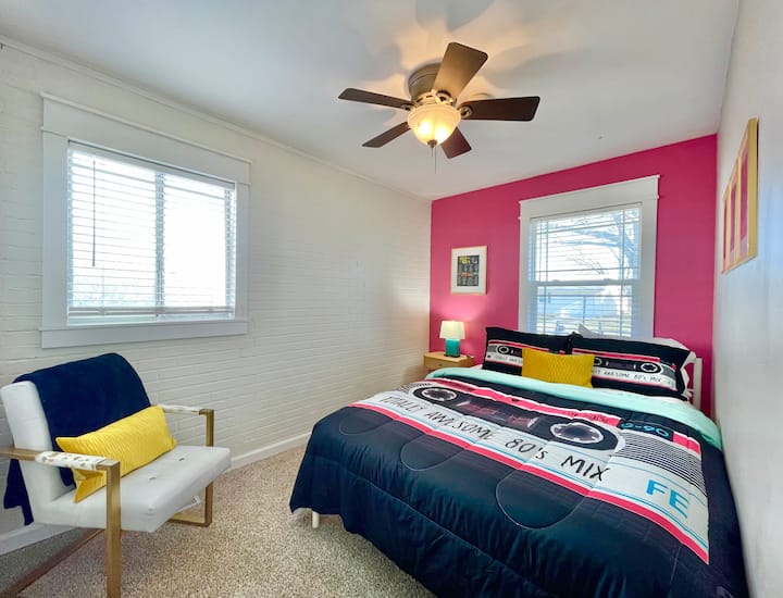 Any other 80’s babies out there? 80’s bedroom themed with cassettes, music, and 80s vibes.
