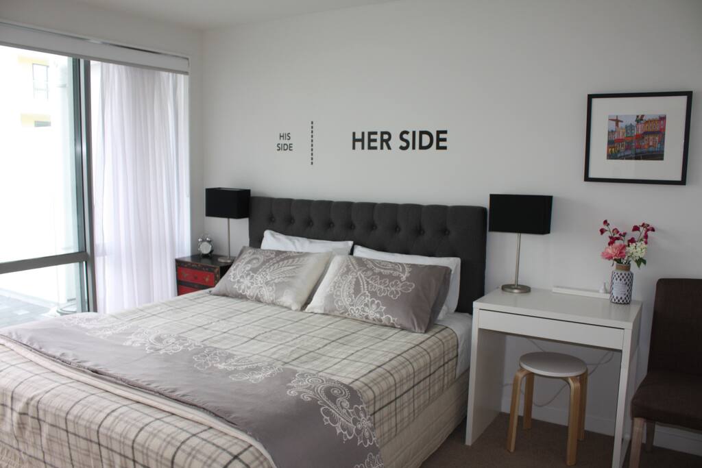 Master bedroom with king size bed