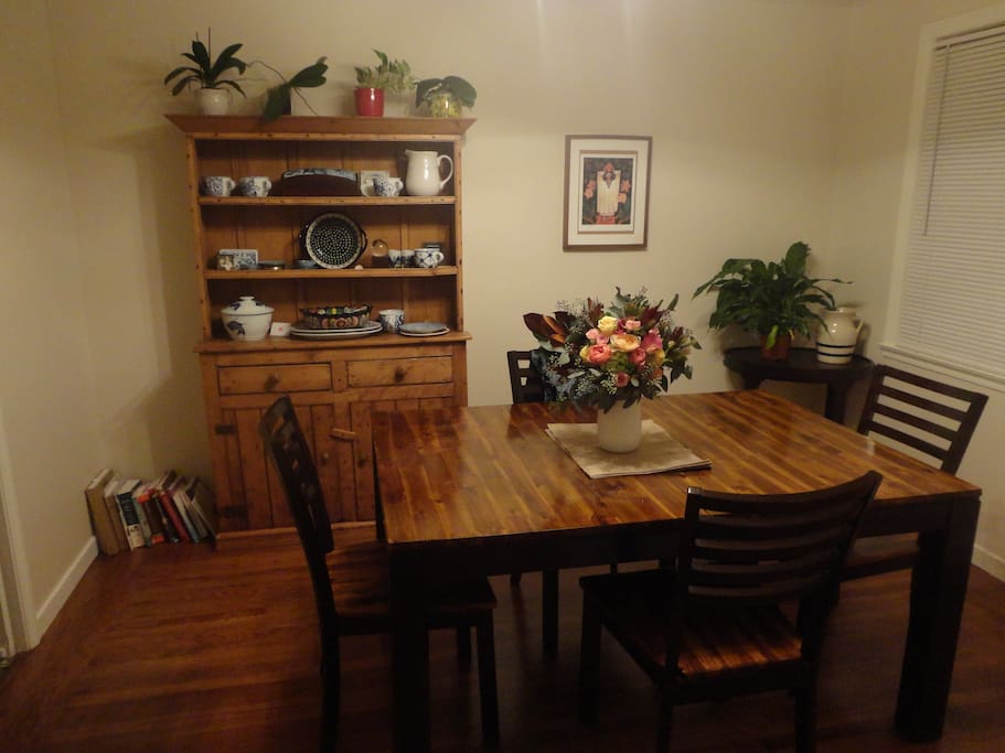 Dining room table.