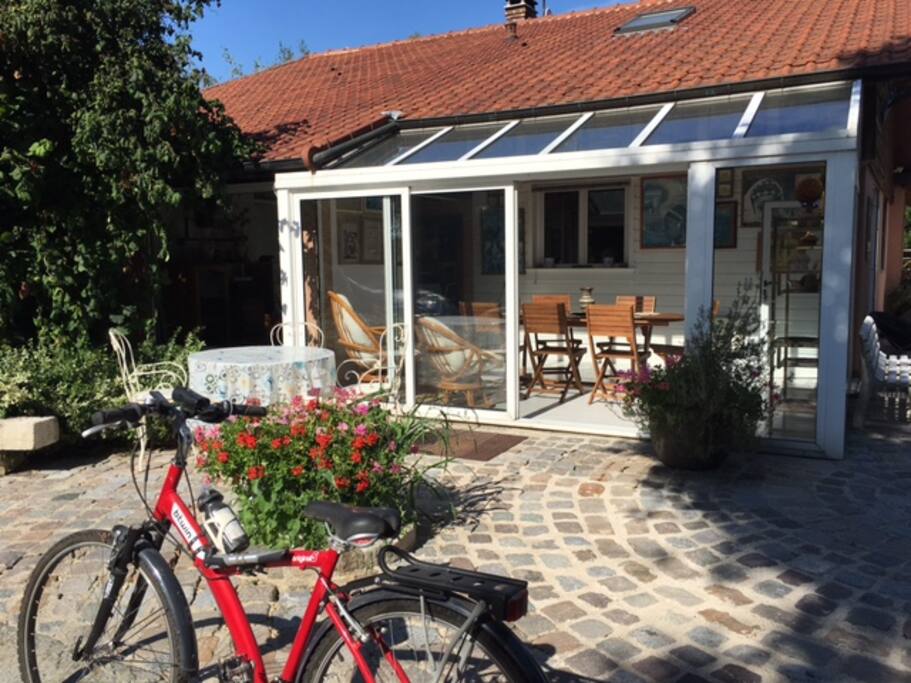 Terrasse vue véranda