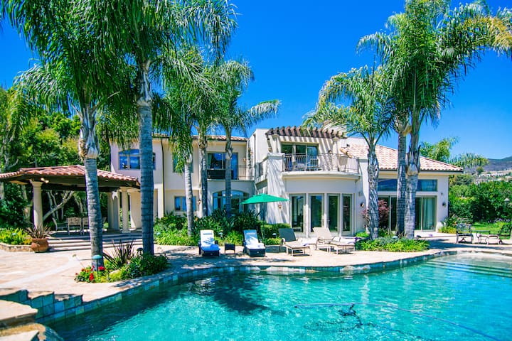 Tuscan Style Malibu Villa w/Pool, Spa, Ocean Views
