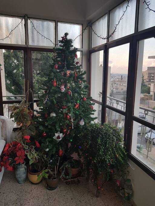 Christmas tree in the Foyer