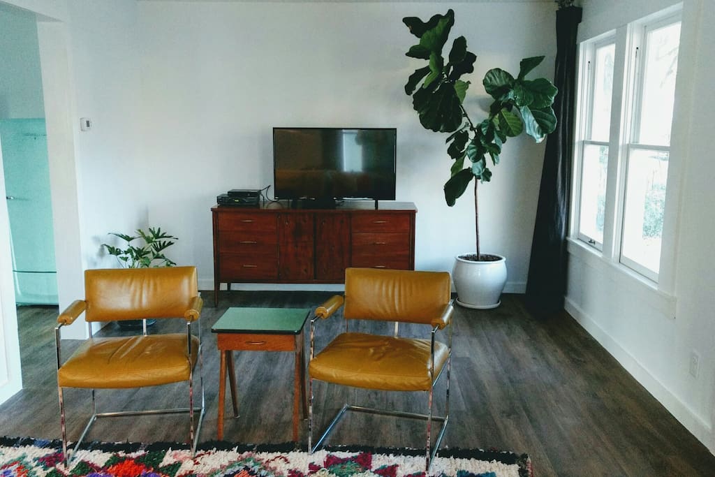 Sofa view, plenty of seating for family or friends, if they can find you