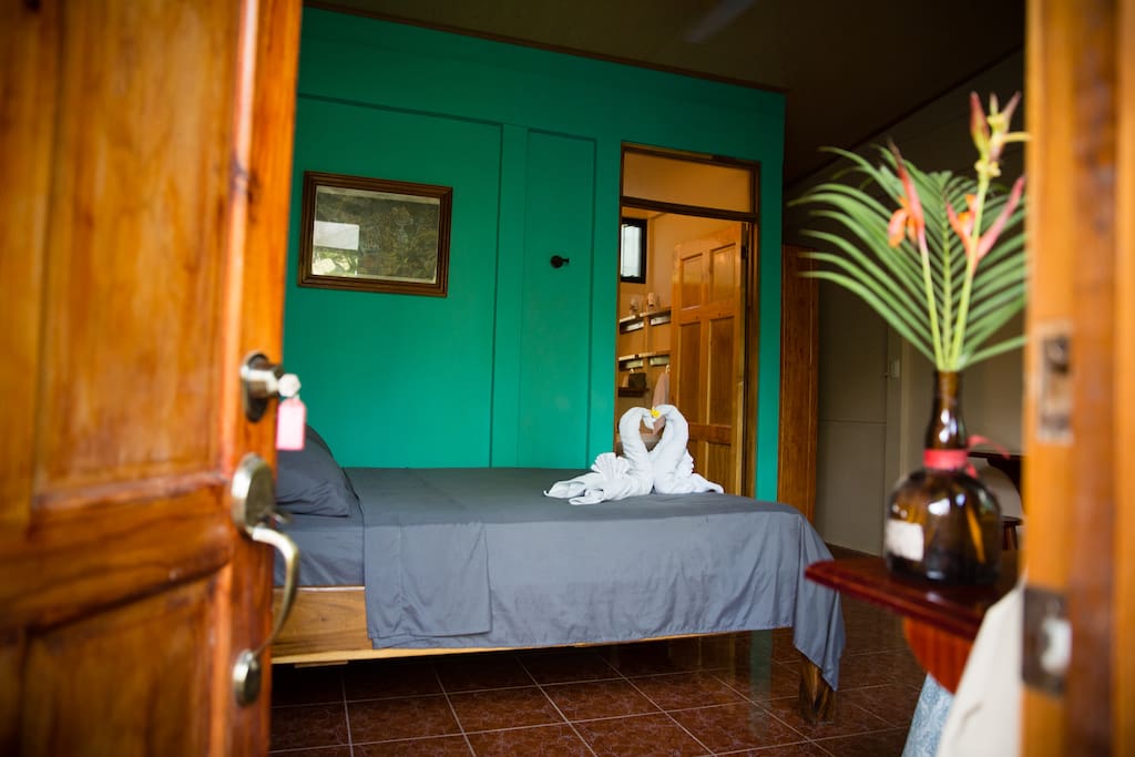 Colorful, clean, and comfortable - each of the 4 cabinas available is furnished almost identically!