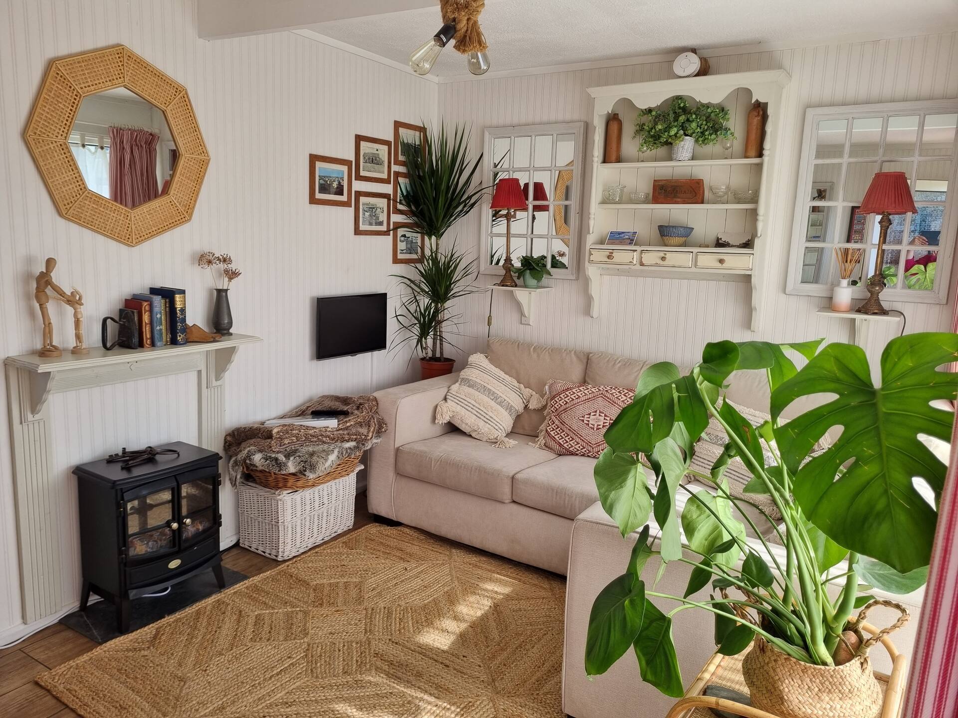 The Wendy House a retro 1960s chalet by the sea
