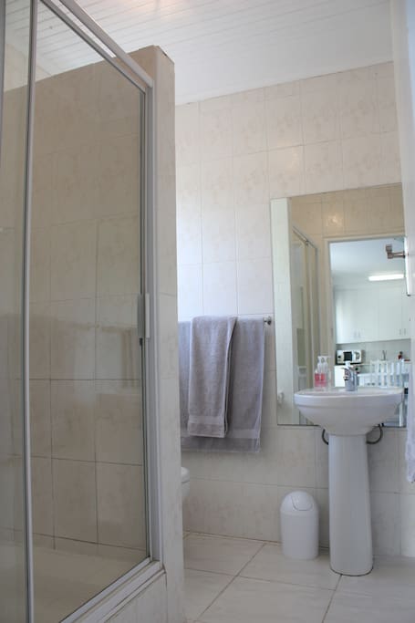 Clean and sunny bathroom
