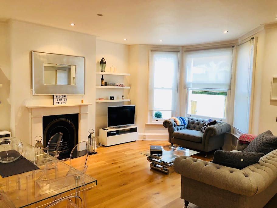 Spacious open plan living room
