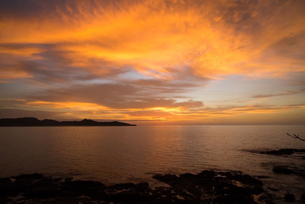 Thew sunset at Flamingo