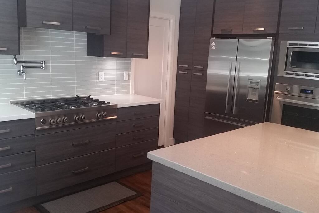 Chef Kitchen with high end appliances.