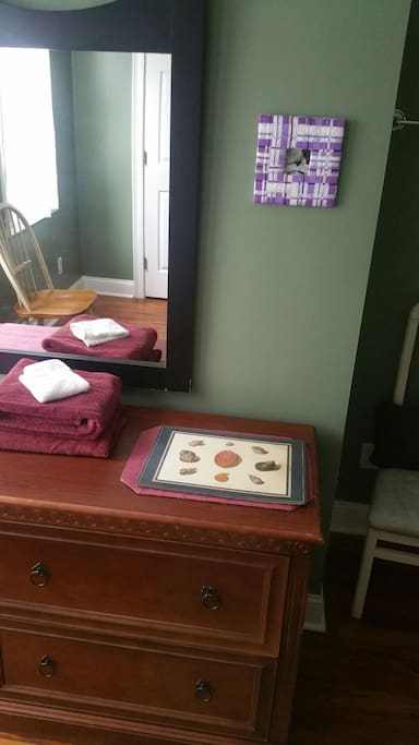 Large bedroom with two windows