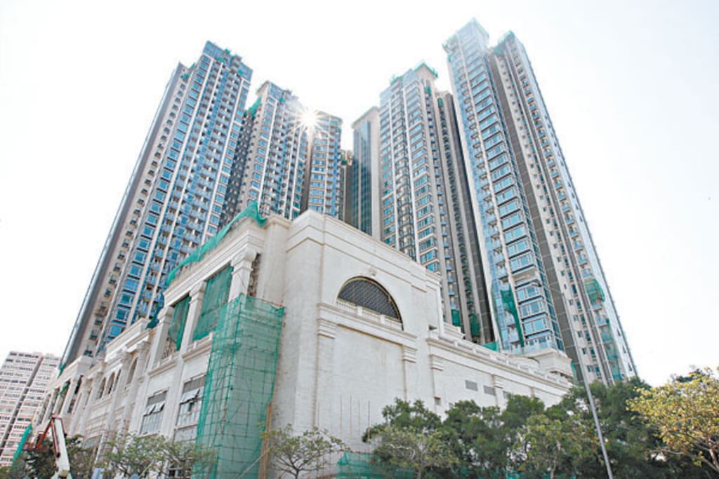 Exterior of the building and its a new recent building!