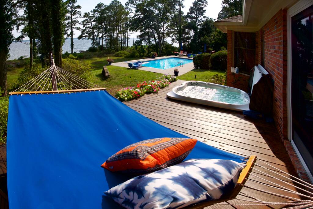Hot tub off Master Bedroom