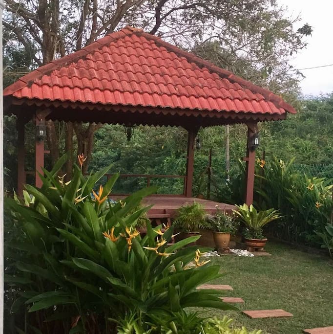 Gazebo to relax and unwind located within the compound