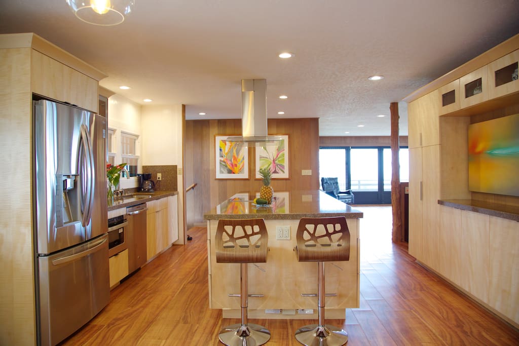 View of Kitchen and living room.
