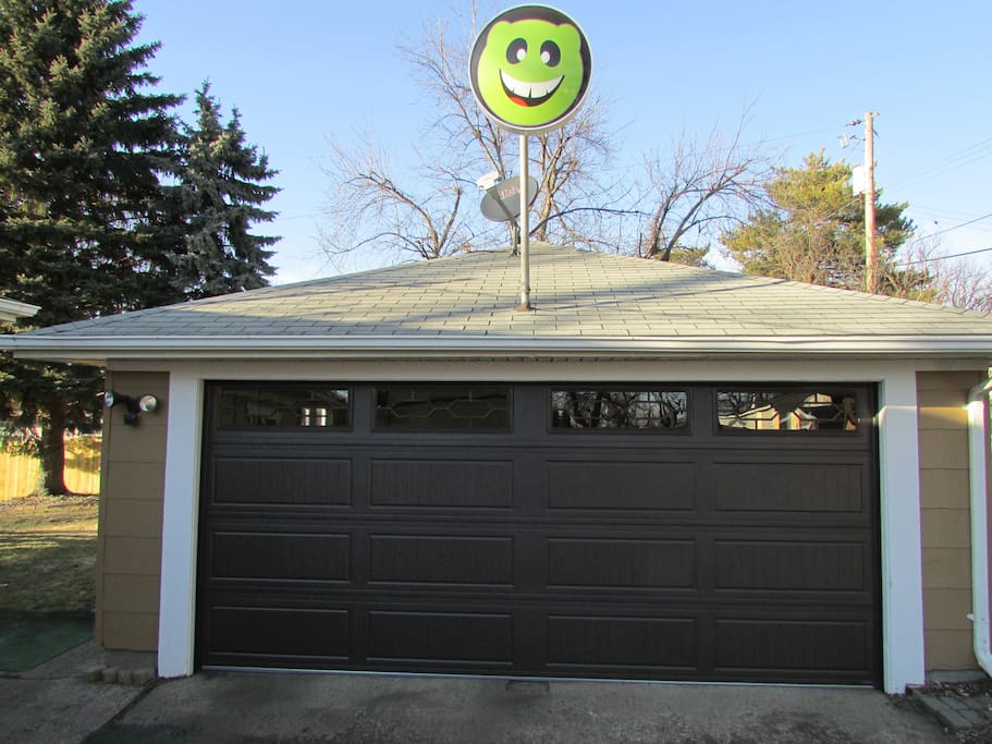Access to garage and if you choose turn on the light up smiley for fun ambience.