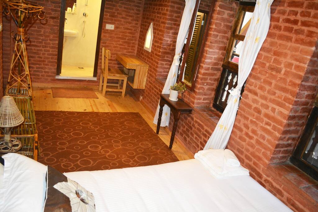 Double Bed with attach Bathroom