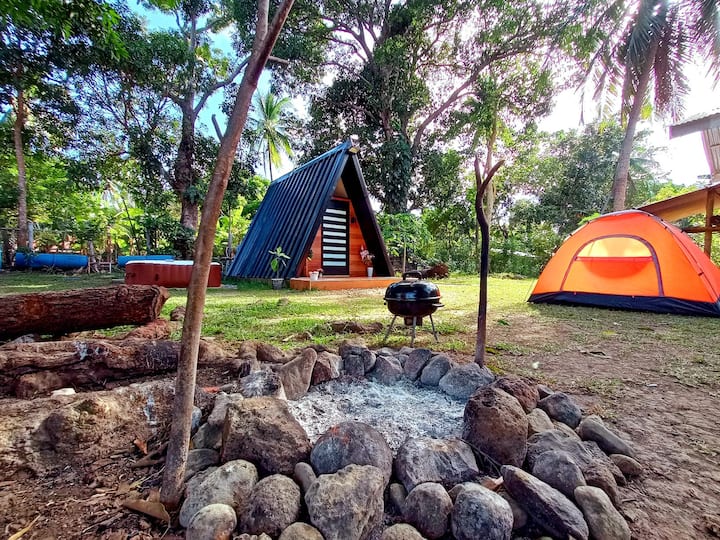 Calming 1 Br A-frame Tiny House Campsite With Tub - Magallanes