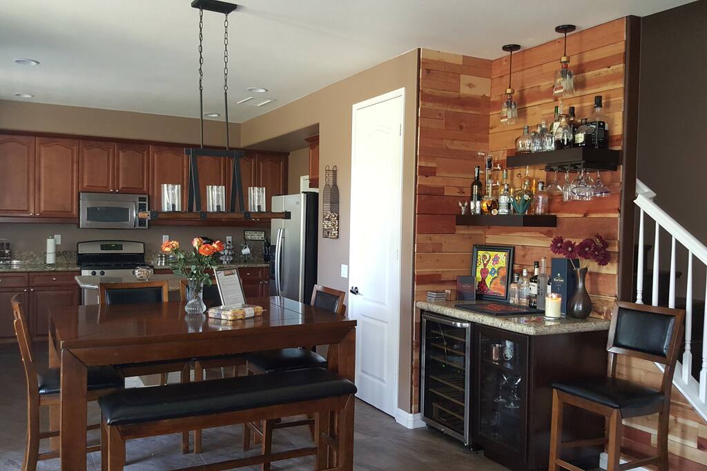 Your own bar to whip up drinks while here - Sorry, liquor not included! :)
